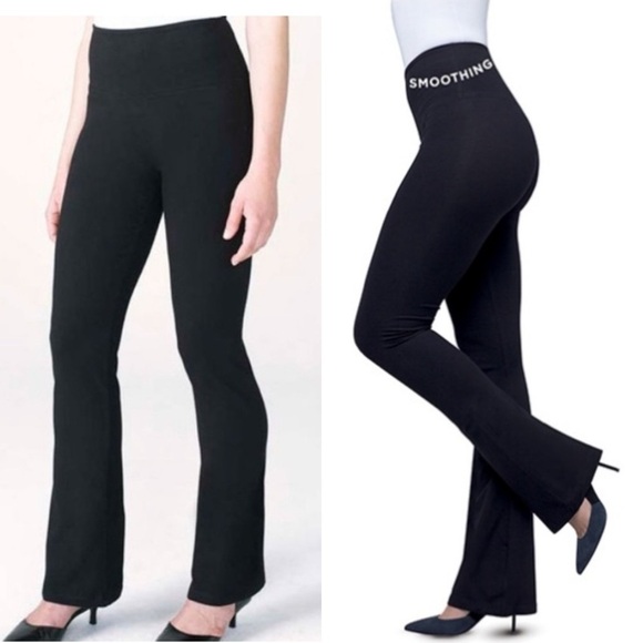 Ruby Ribbon Pants - RUBY RIBBON Boot Cut Leggings Black Slimming Flattering Size XS